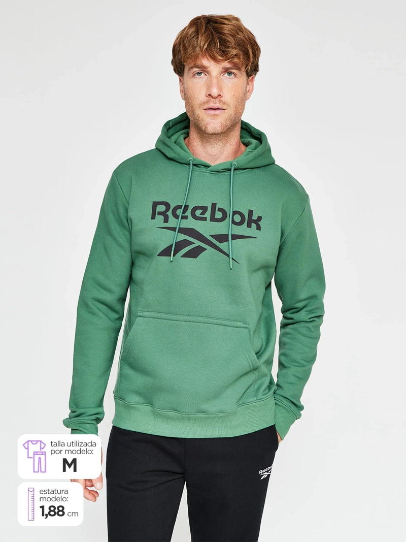 REEBOK POLERON HOMBRE REEBOOK ALGODÓN CON CAPUCHA