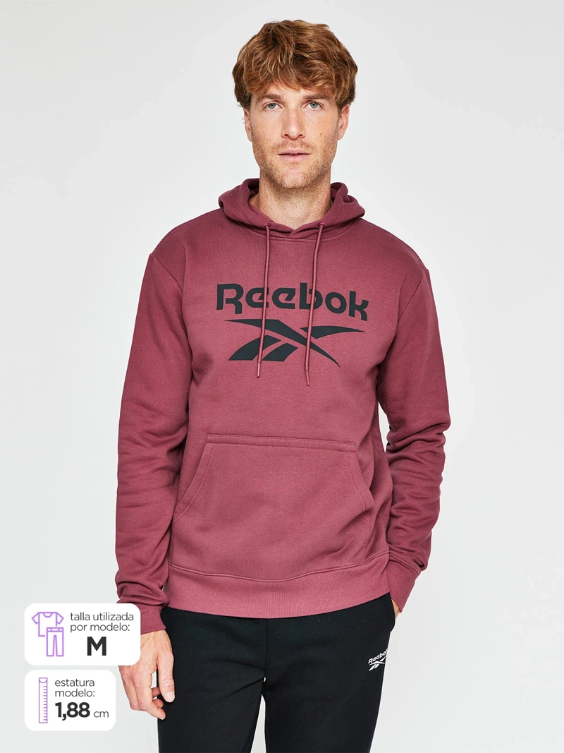POLERON HOMBRE REEBOOK ALGODÓN CON CAPUCHA - 1