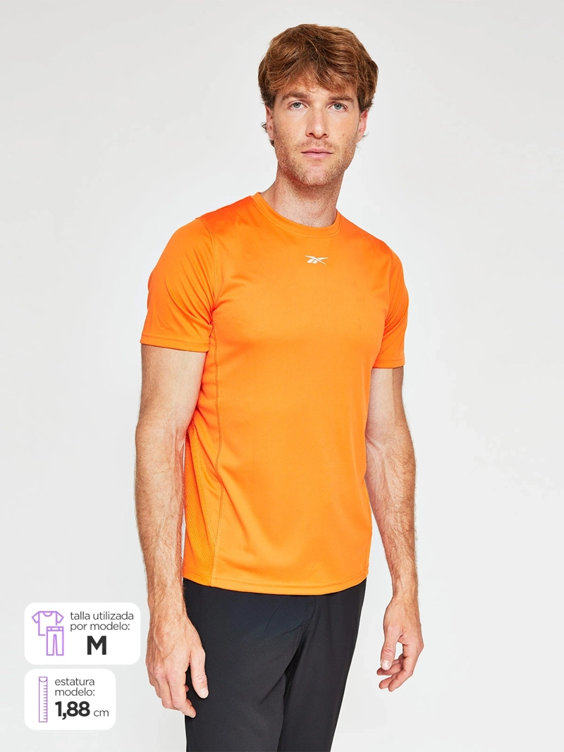 REEBOK POLERA HOMBRE REEBOOK MANGA CORTA ID RUNNING