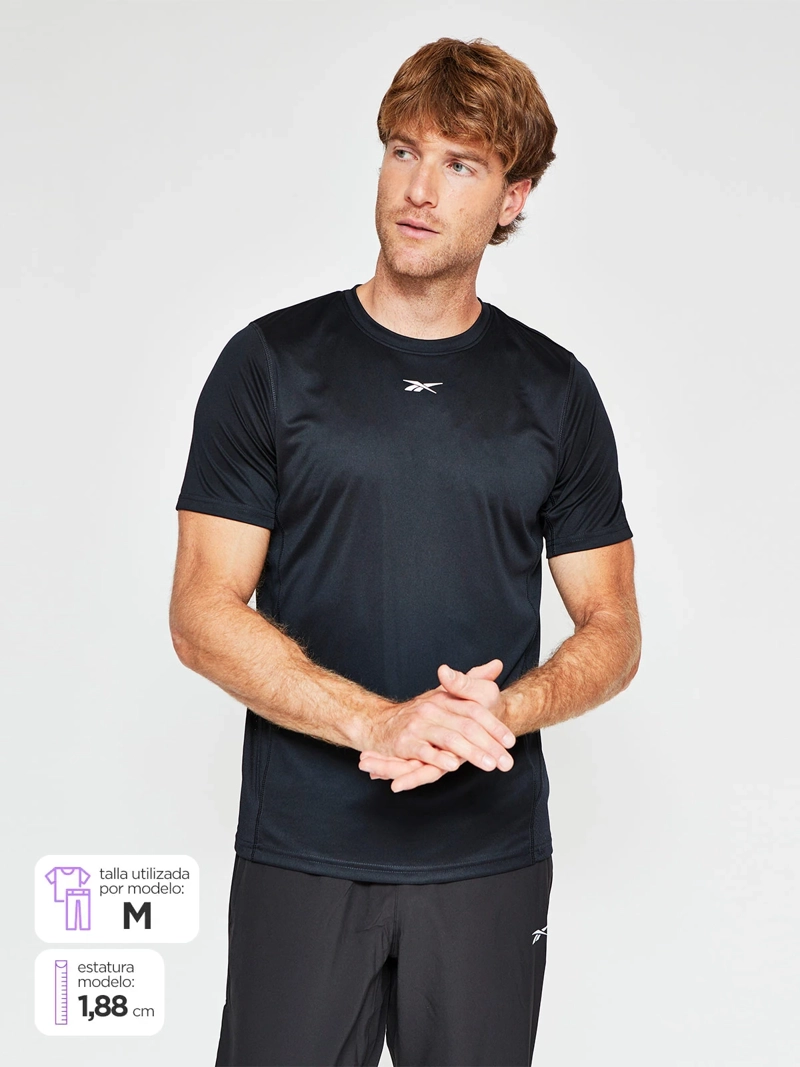 POLERA HOMBRE REEBOOK MANGA CORTA ID RUNNING - 1