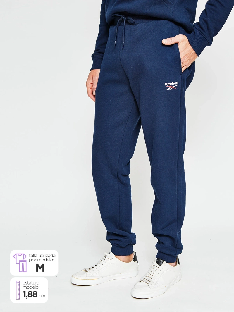 PANTALÓN HOMBRE REEBOK ALGODÓN SMALL LOGO - 1