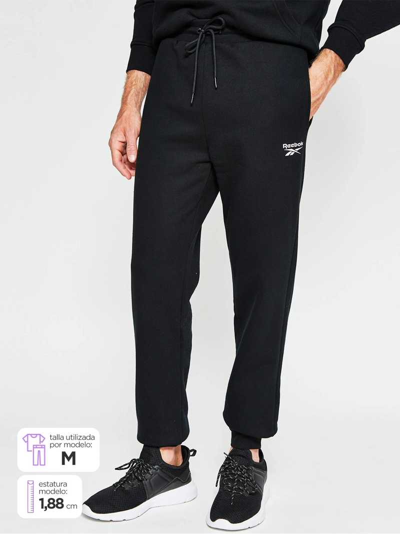 PANTALÓN HOMBRE REEBOK ALGODÓN SMALL LOGO - 1