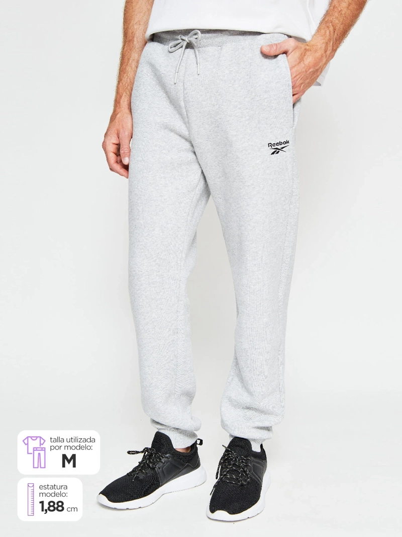 PANTALÓN HOMBRE REEBOK ALGODÓN SMALL LOGO - 1