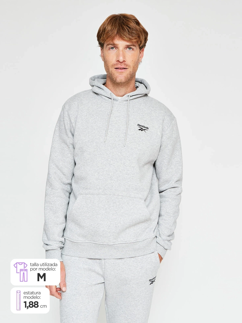POLERON HOMBRE REEBOK ALGODÓN SMALL LOGO - 1