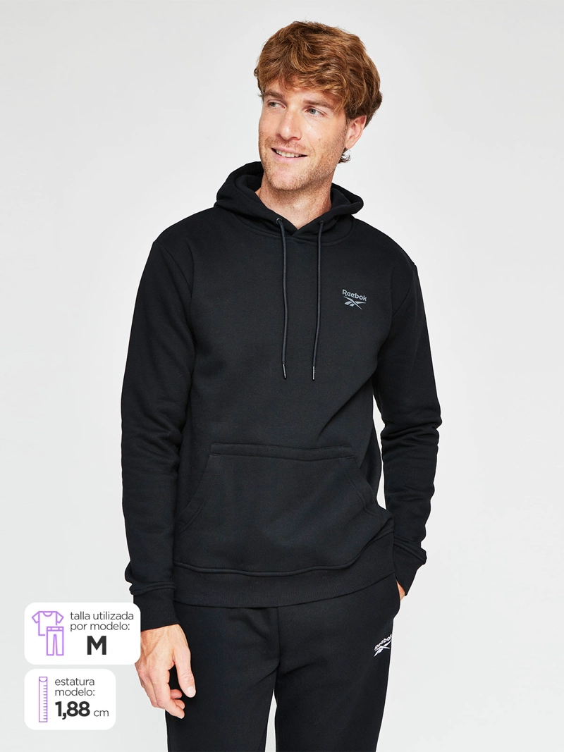 REEBOK POLERON HOMBRE REEBOK ALGODÓN SMALL LOGO