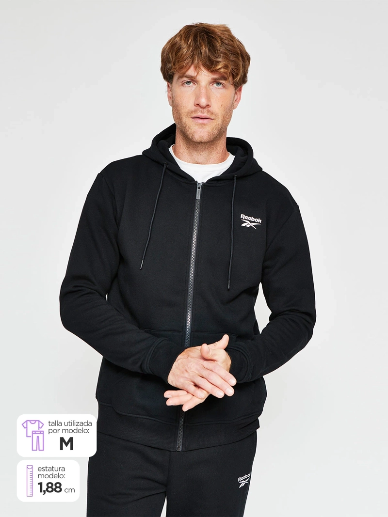 REEBOK POLERON HOMBRE REEBOK ALGODÓN SMALL LOGO