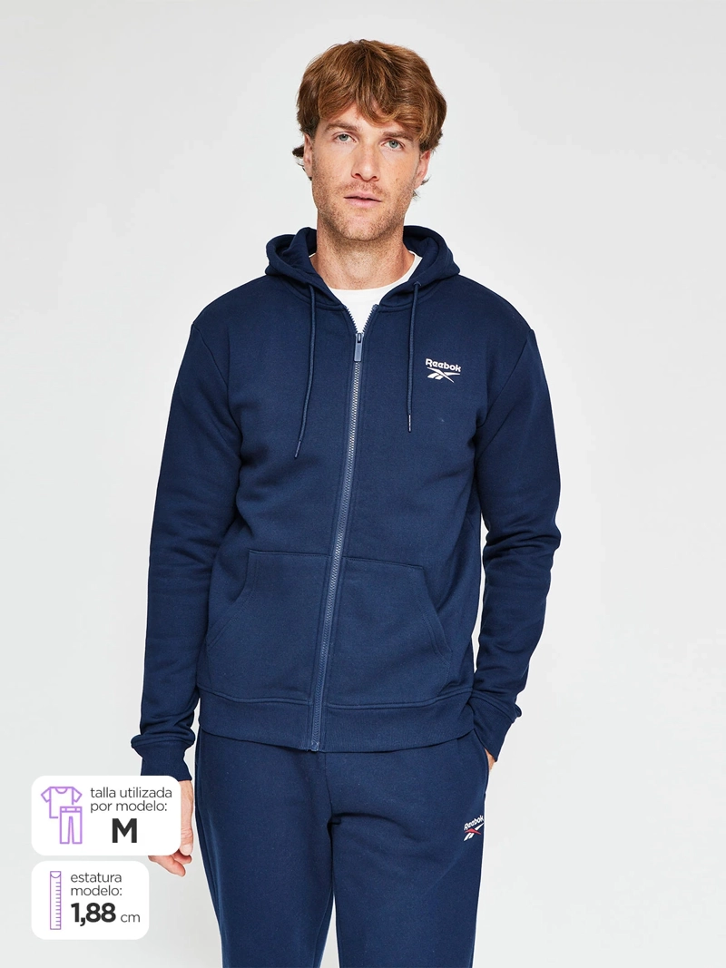 REEBOK POLERON HOMBRE REEBOK ALGODÓN SMALL LOGO