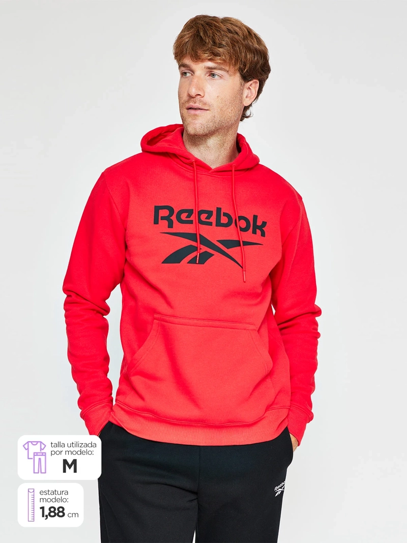 REEBOK POLERON HOMBRE REEBOK ALGODÓN BIG LOGO