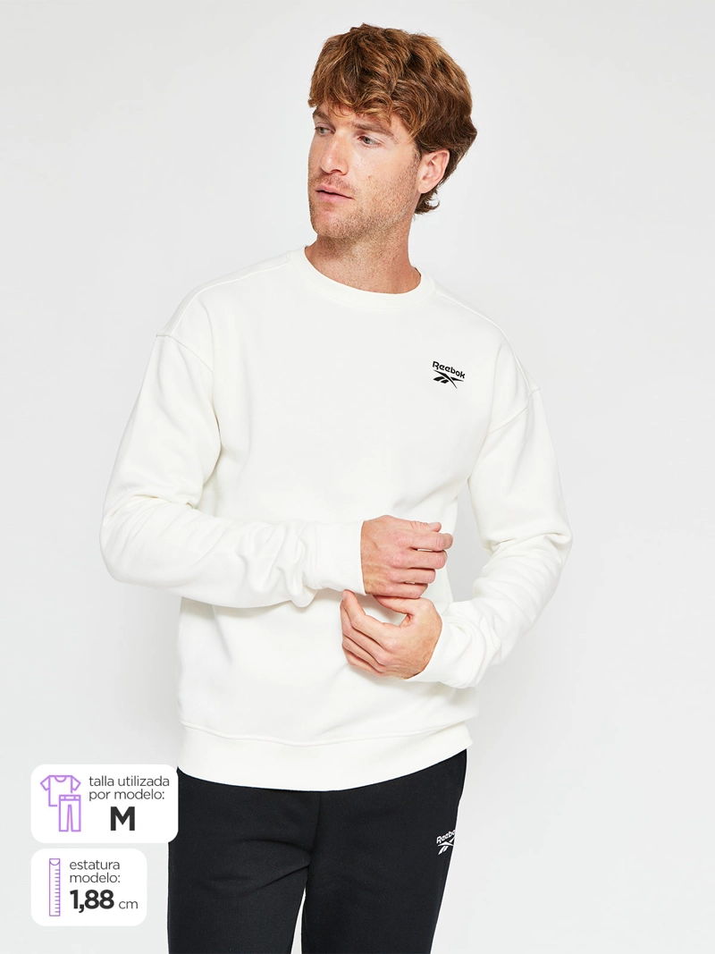 POLERON HOMBRE REEBOK ALGODÓN SMALL LOGO - 1