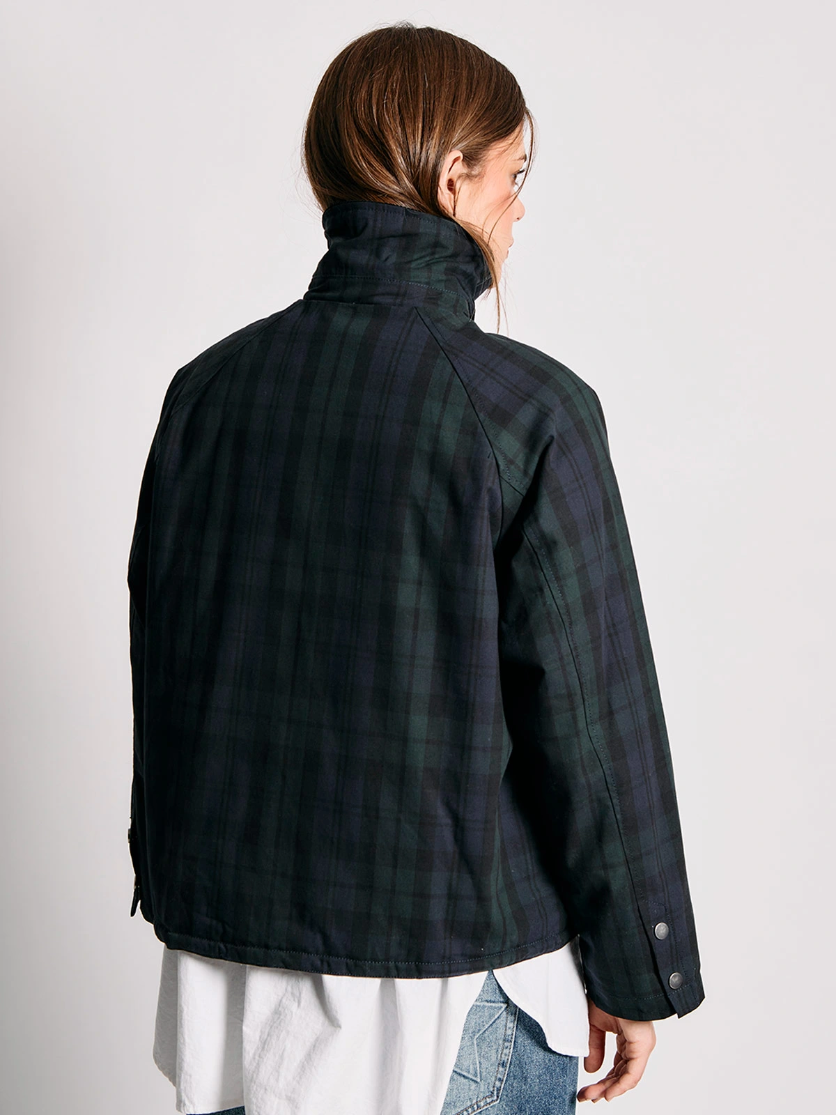 CHAQUETA MUJER INDEX ALGODÓN ENCERADA CUADROS - 3