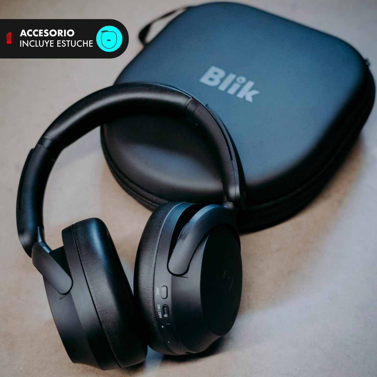 AUDÍFONOS BLUETOOTH BLIK AURA950 CANCELACIÓN DE RUIDO 72H - 7