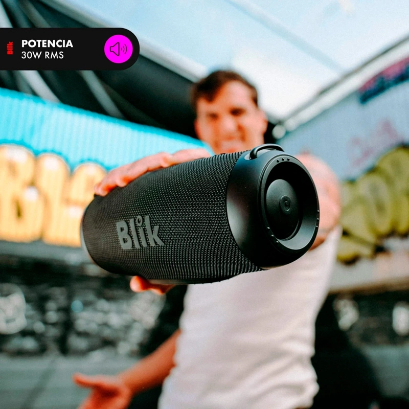 PARLANTE BLUETOOTH PORTÁTIL BLIK POWERBASS30 30W RMS 34 HRS - 4