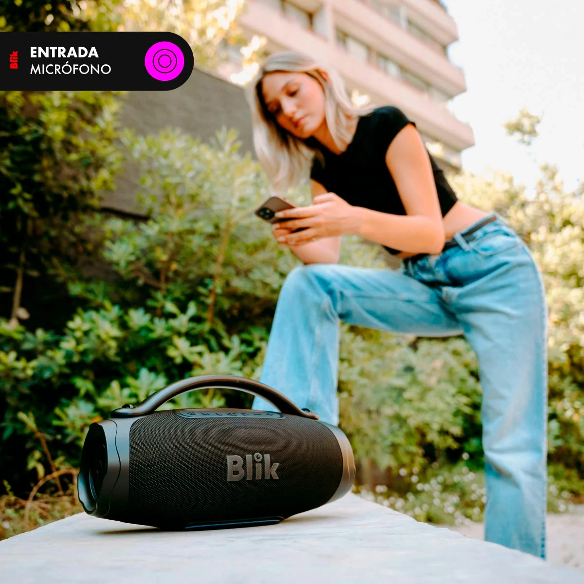 PARLANTE BLUETOOTH PORTÁTIL BLIK POWERBASS60 60W 15 HRS - 9