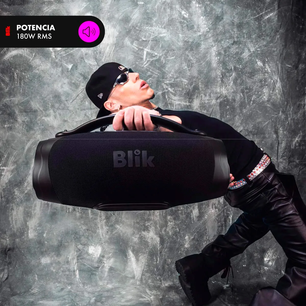 PARLANTE BLUETOOTH PORTÁTIL BLIK POWERBOOST 180W 9 HRS - 4