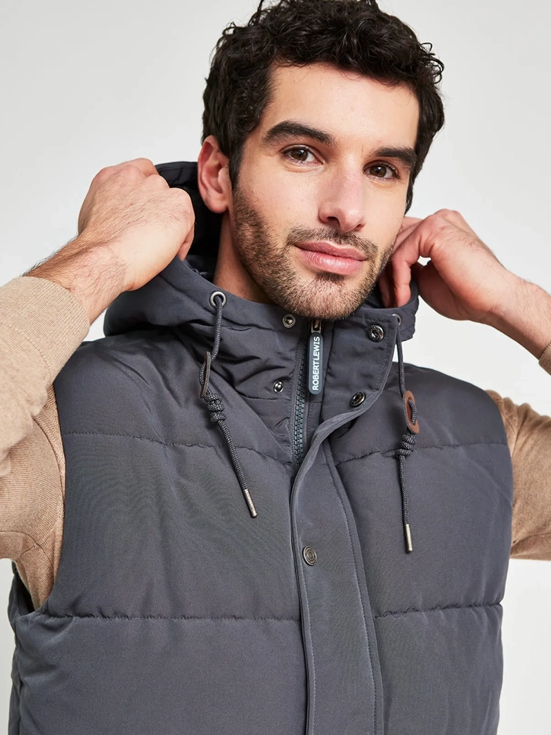 PARKA HOMBRE ROBERT LEWIS SIN MANGAS GORRO - 3