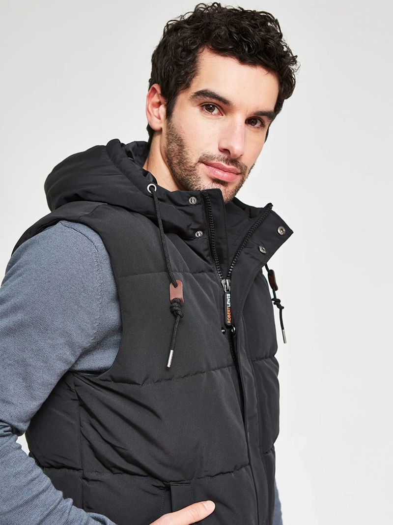 PARKA HOMBRE ROBERT LEWIS SIN MANGAS GORRO - 3