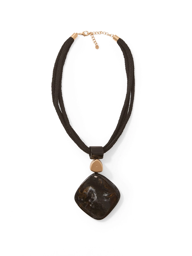 COLLAR MUJER SFERA CORDONES CRISTAL - 1