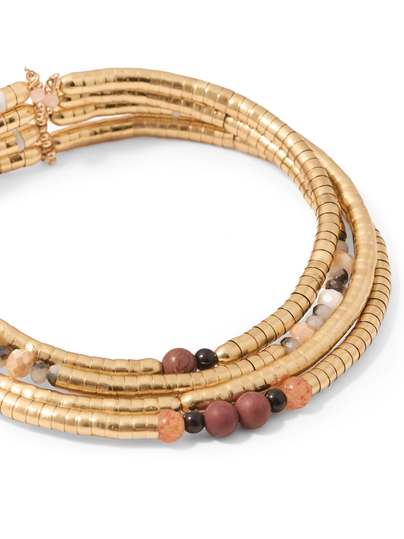COLLAR MUJER SFERA CHOKER RÍGIDO MULTIFILAS - 2