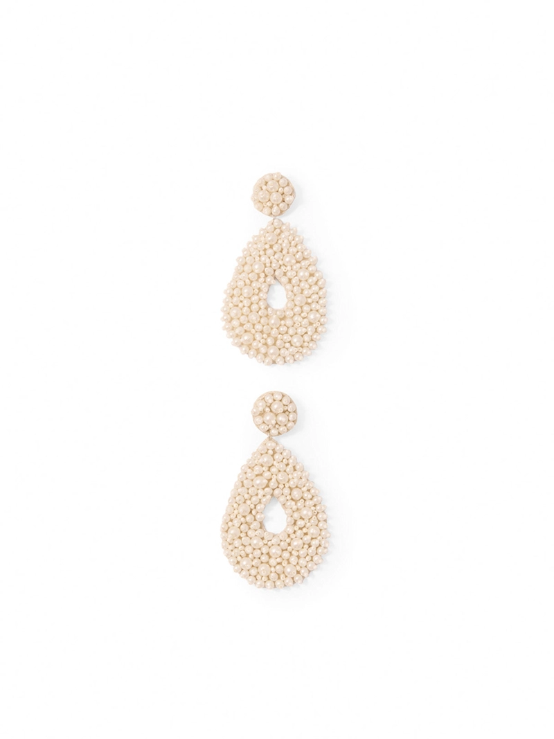 AROS MUJER SFERA OVALADOS PERLAS - 1