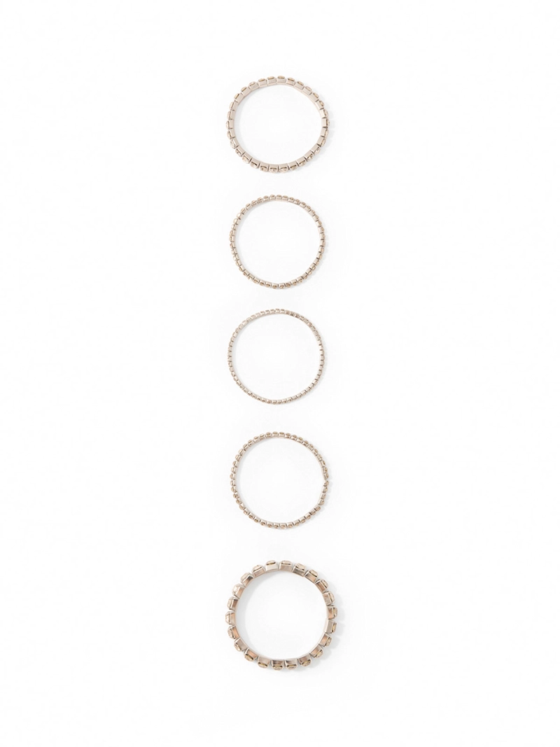 SET X5 PULSERAS MUJER SFERA BRILLOS
