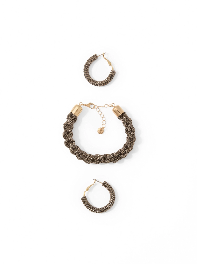 CONJUNTO MUJER SFERA TRENZA BRILLOS - 1