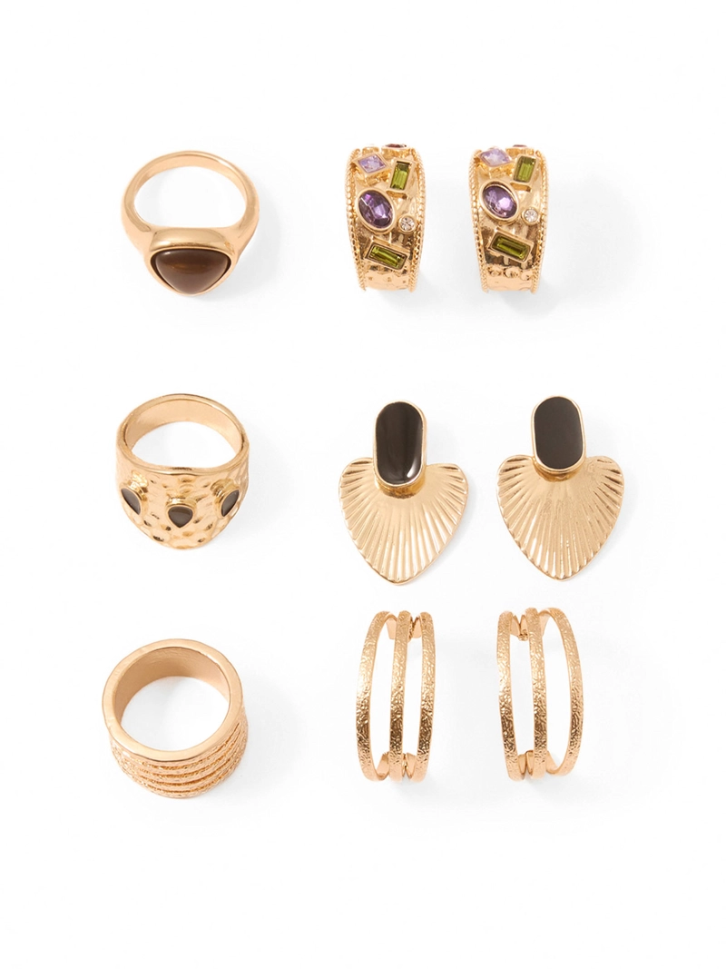 CONJUNTO MUJER SFERA TRIPLE PIEDRAS - 1