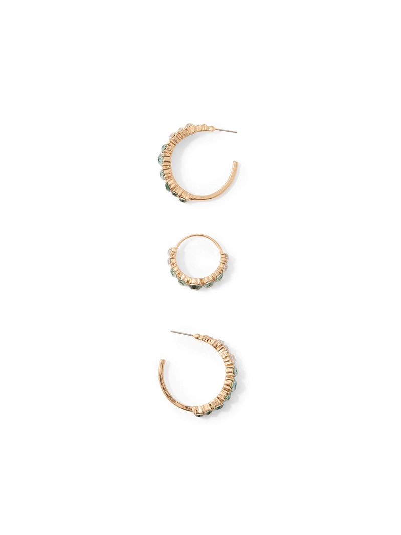 CONJUNTO MUJER SFERA AROS BRILLOS