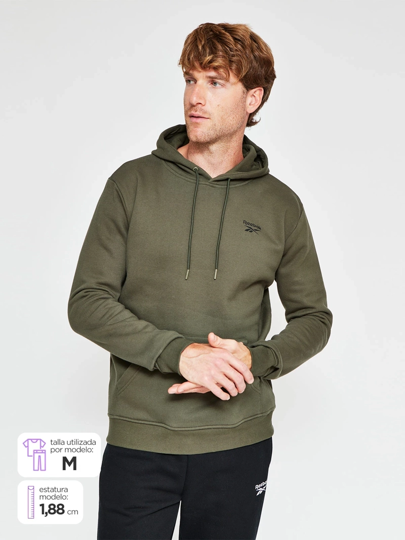 POLERON HOMBRE REEBOK ALGODÓN SMALL LOGO - 1
