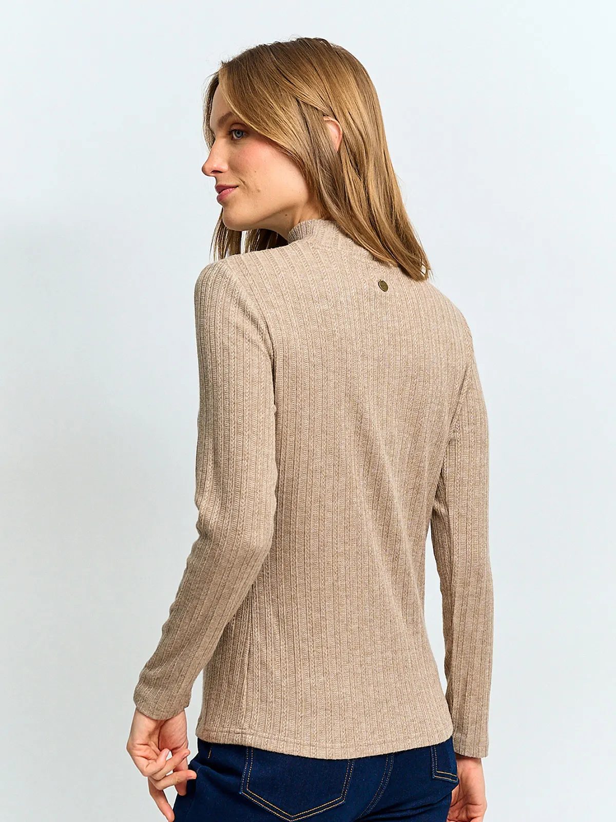 POLERA MUJER REGATTA CUELLO MOCK MANGA LARGA - 2