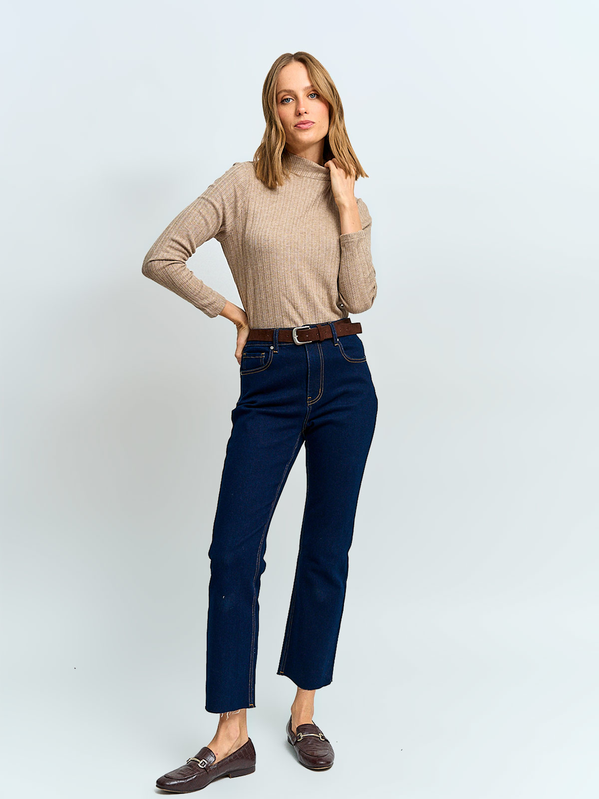 POLERA MUJER REGATTA CUELLO MOCK MANGA LARGA - 4