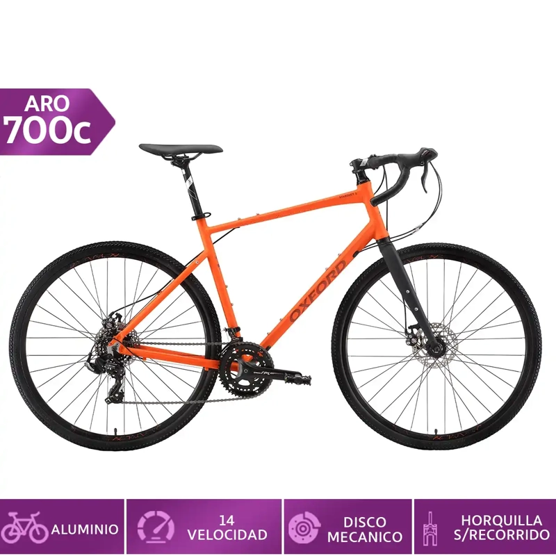 BICICLETA RUTA Y PISTA OXFORD STARDUST 4 14V M/L ARO 700C - 1