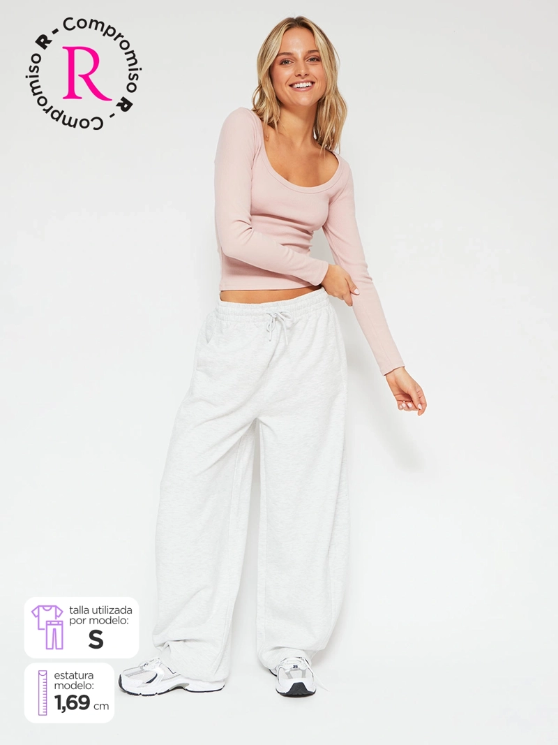 PANTALÓN MUJER INDEX ALGODÓN BALLOON ESTRELLA