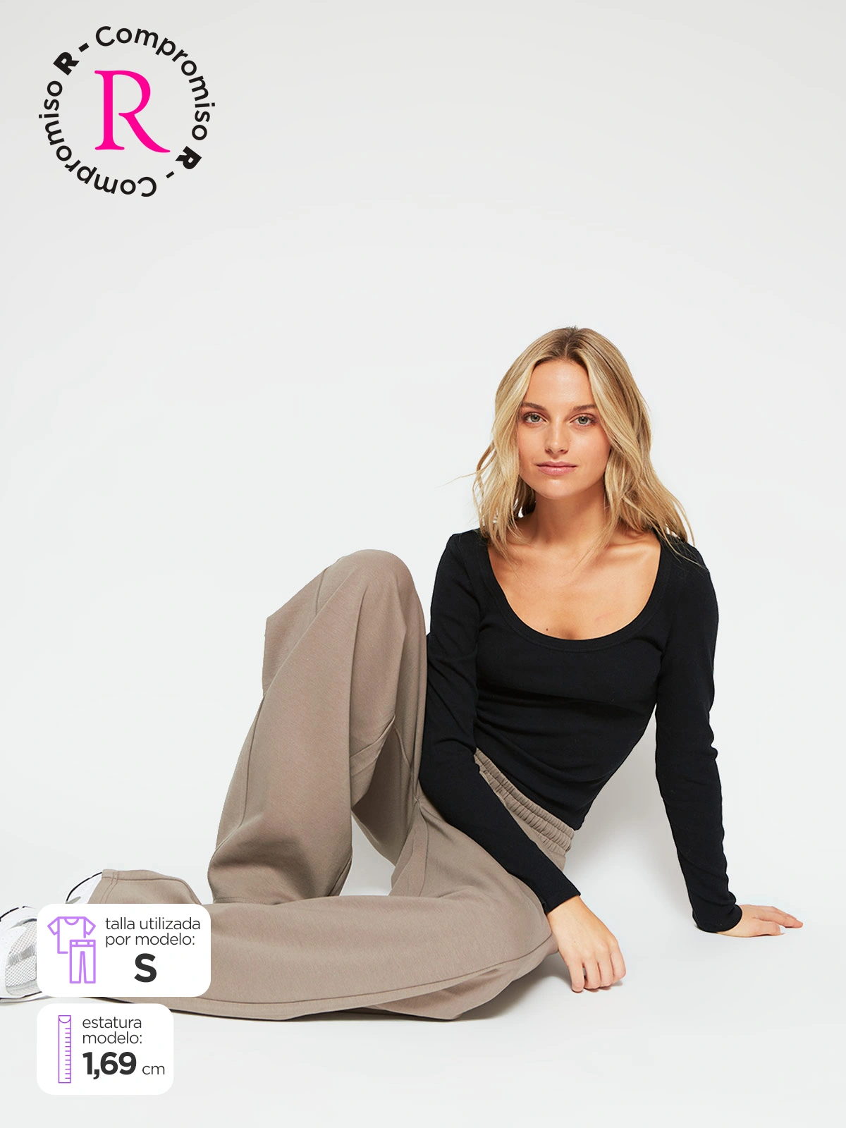PANTALÓN MUJER INDEX ALGODÓN BALLOON ESTRELLA - 1