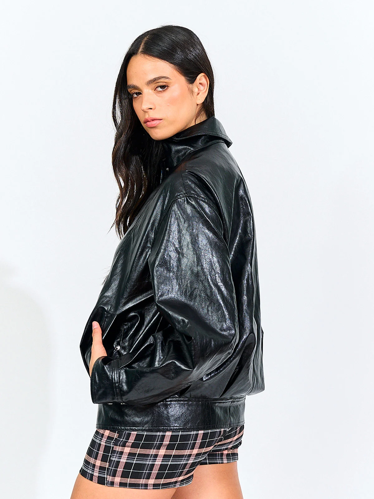 CHAQUETA MUJER INDEX CORTA OVERSIZE - 5