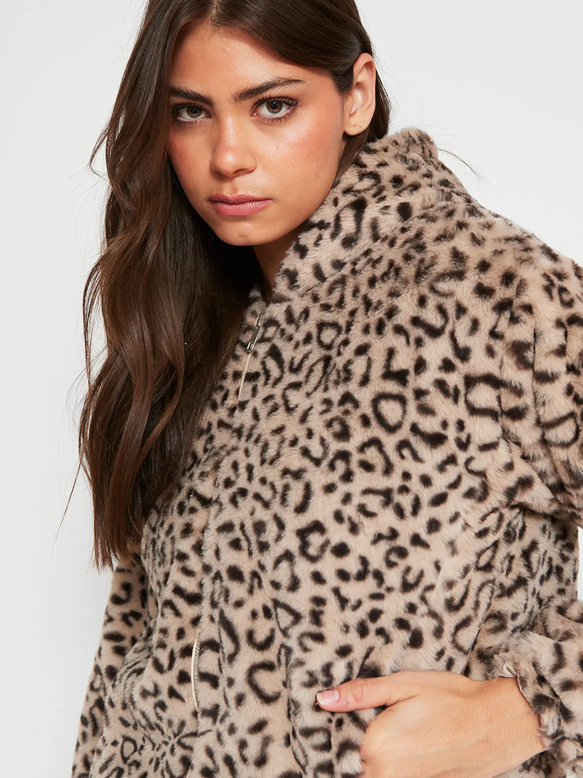 CHAQUETA MUJER INDEX PELUDA CAPUCHA - 3