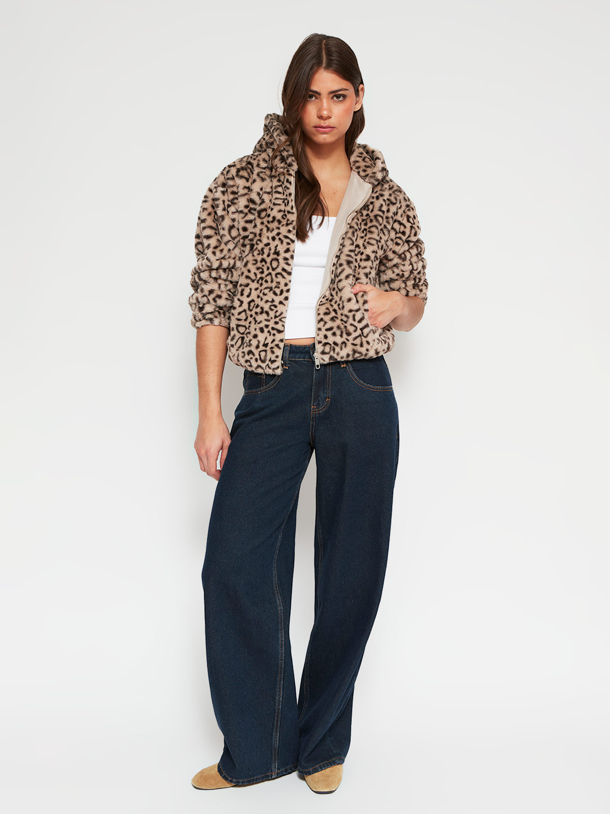 CHAQUETA MUJER INDEX PELUDA CAPUCHA - 4