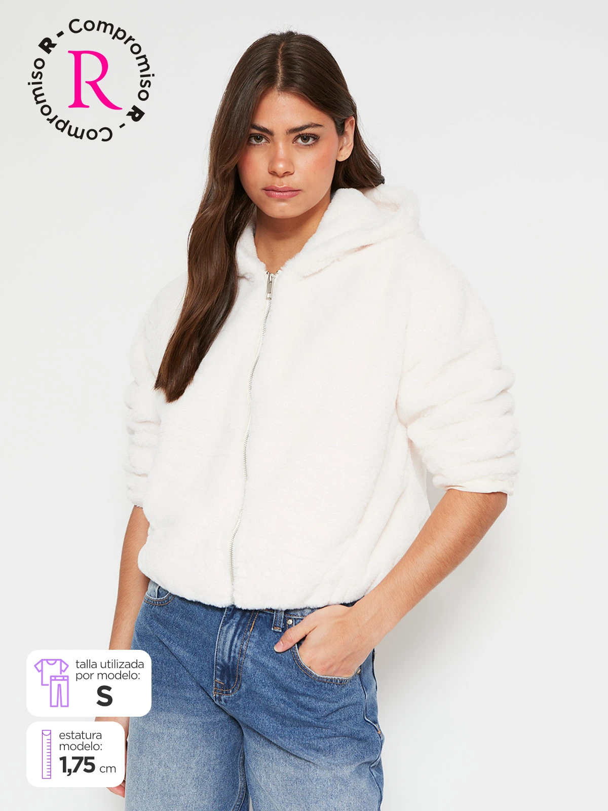 INDEX CHAQUETA MUJER INDEX PELUDA CAPUCHA
