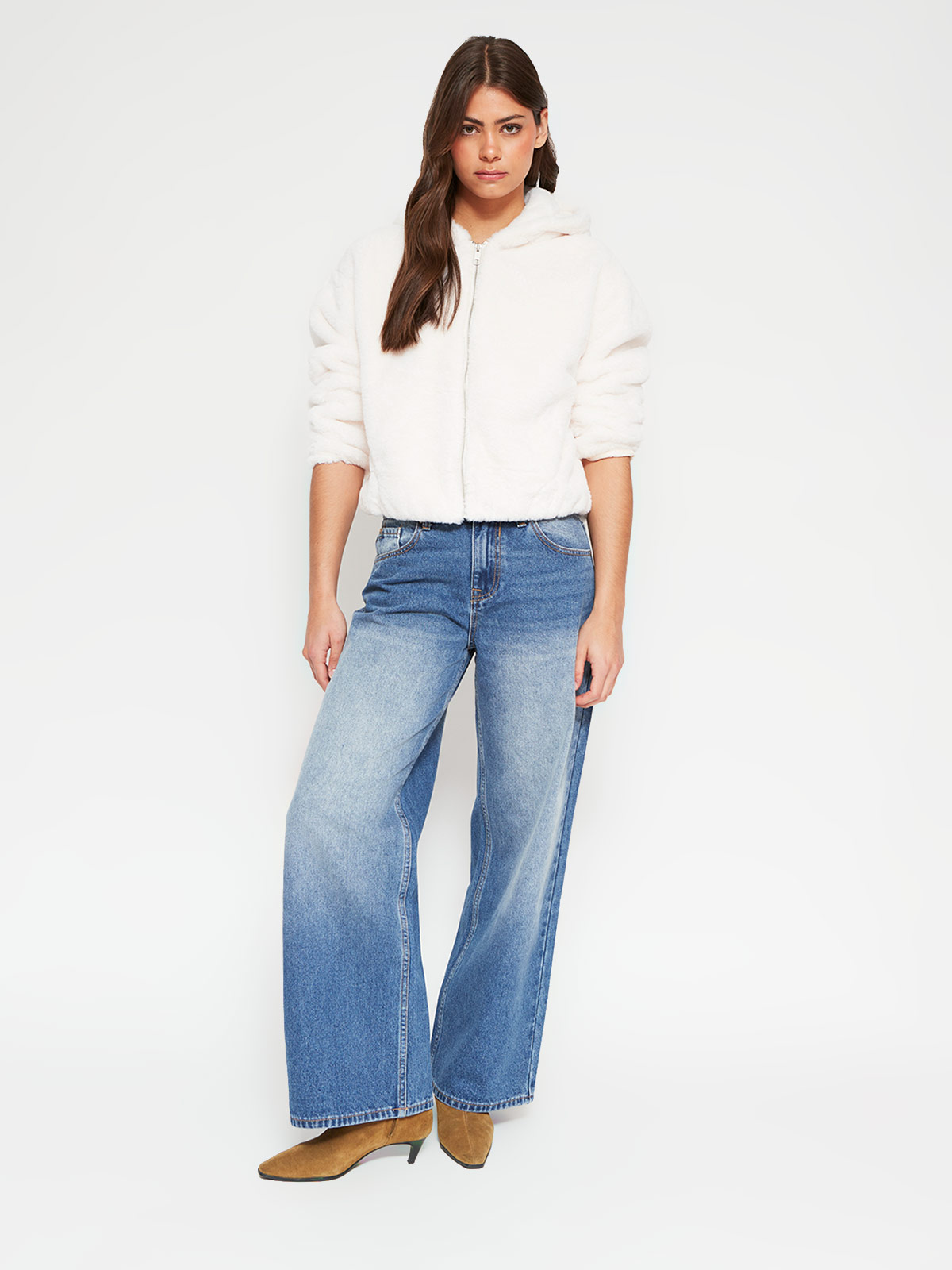 CHAQUETA MUJER INDEX PELUDA CAPUCHA - 4