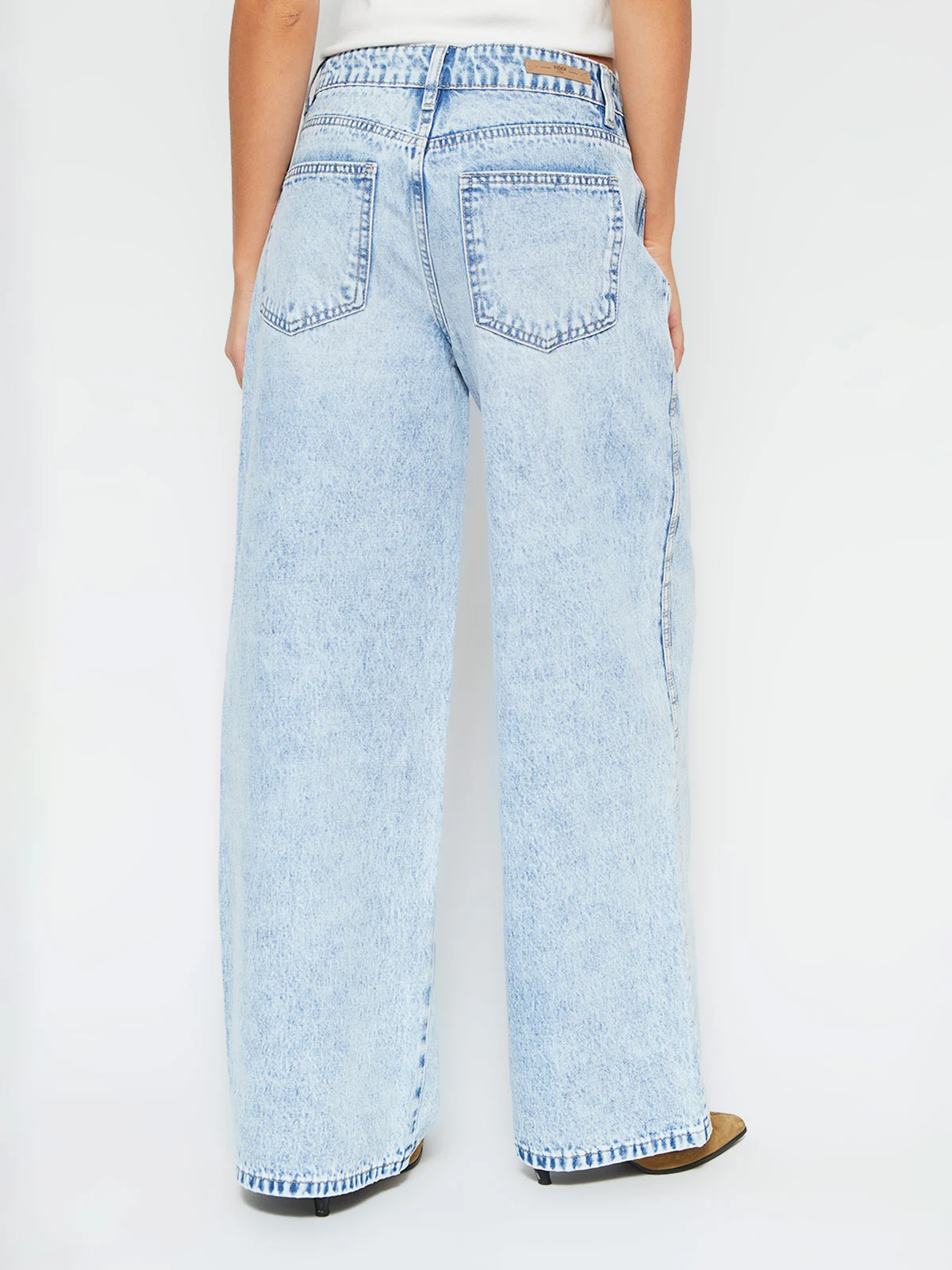 JEANS MUJER INDEX ALGODÓN FLARE CORTE BASTA - 3
