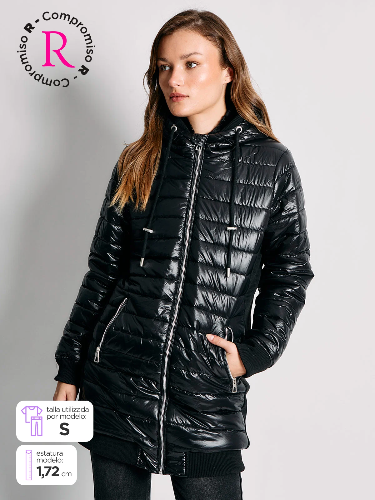 PARKA MUJER INDEX LARGA PELOS - 1