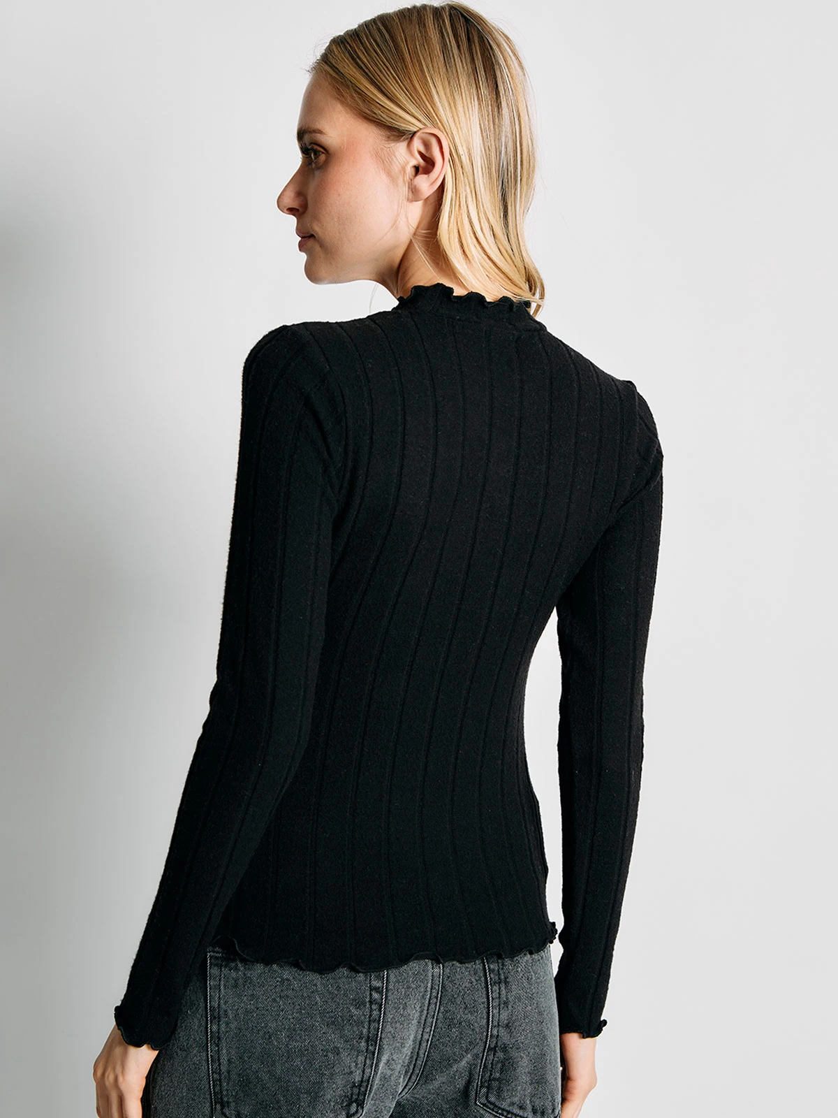 POLERA MUJER INDEX MANGA LARGA CUELLO RULE - 2