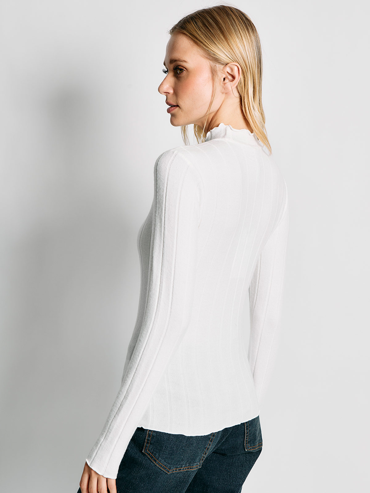 POLERA MUJER INDEX MANGA LARGA CUELLO RULE - 2