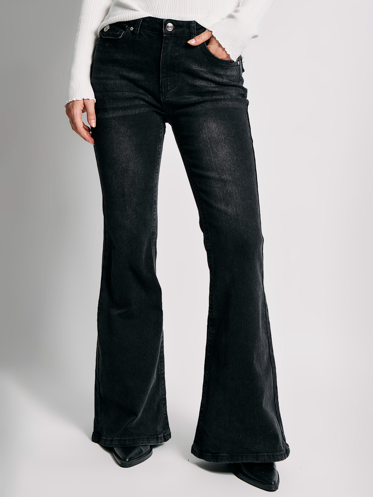 JEANS MUJER INDEX ALGODÓN FLARE BOLSILLOS TRASEROS - 2