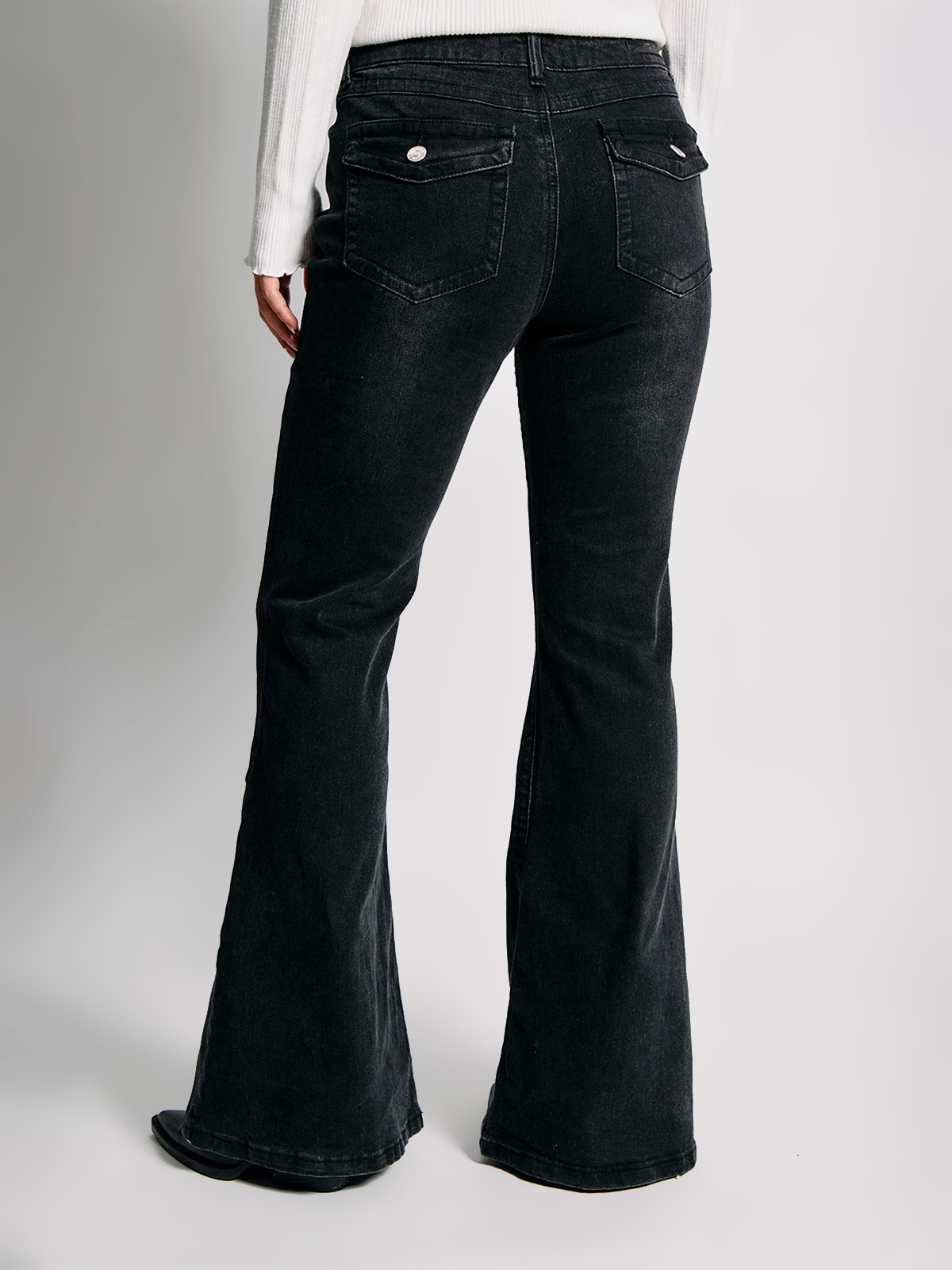 JEANS MUJER INDEX ALGODÓN FLARE BOLSILLOS TRASEROS - 3