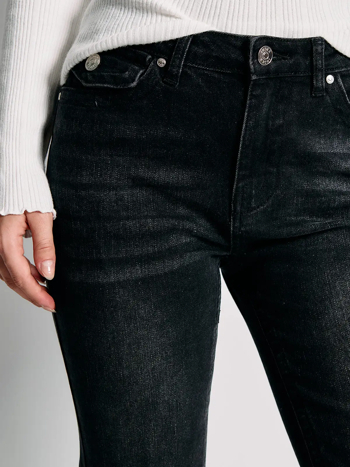 JEANS MUJER INDEX ALGODÓN FLARE BOLSILLOS TRASEROS - 4