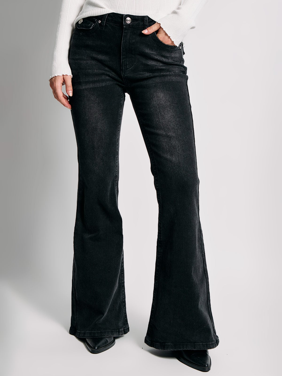JEANS MUJER INDEX ALGODÓN FLARE BOLSILLOS TRASEROS - 2
