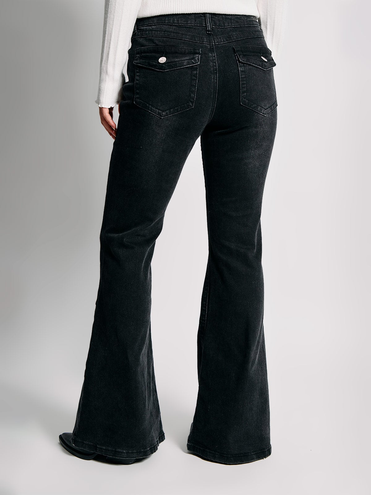 JEANS MUJER INDEX ALGODÓN FLARE BOLSILLOS TRASEROS - 3
