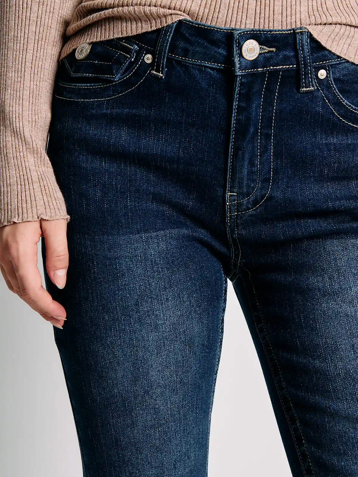 JEANS MUJER INDEX ALGODÓN FLARE BOLSILLOS TRASEROS - 4