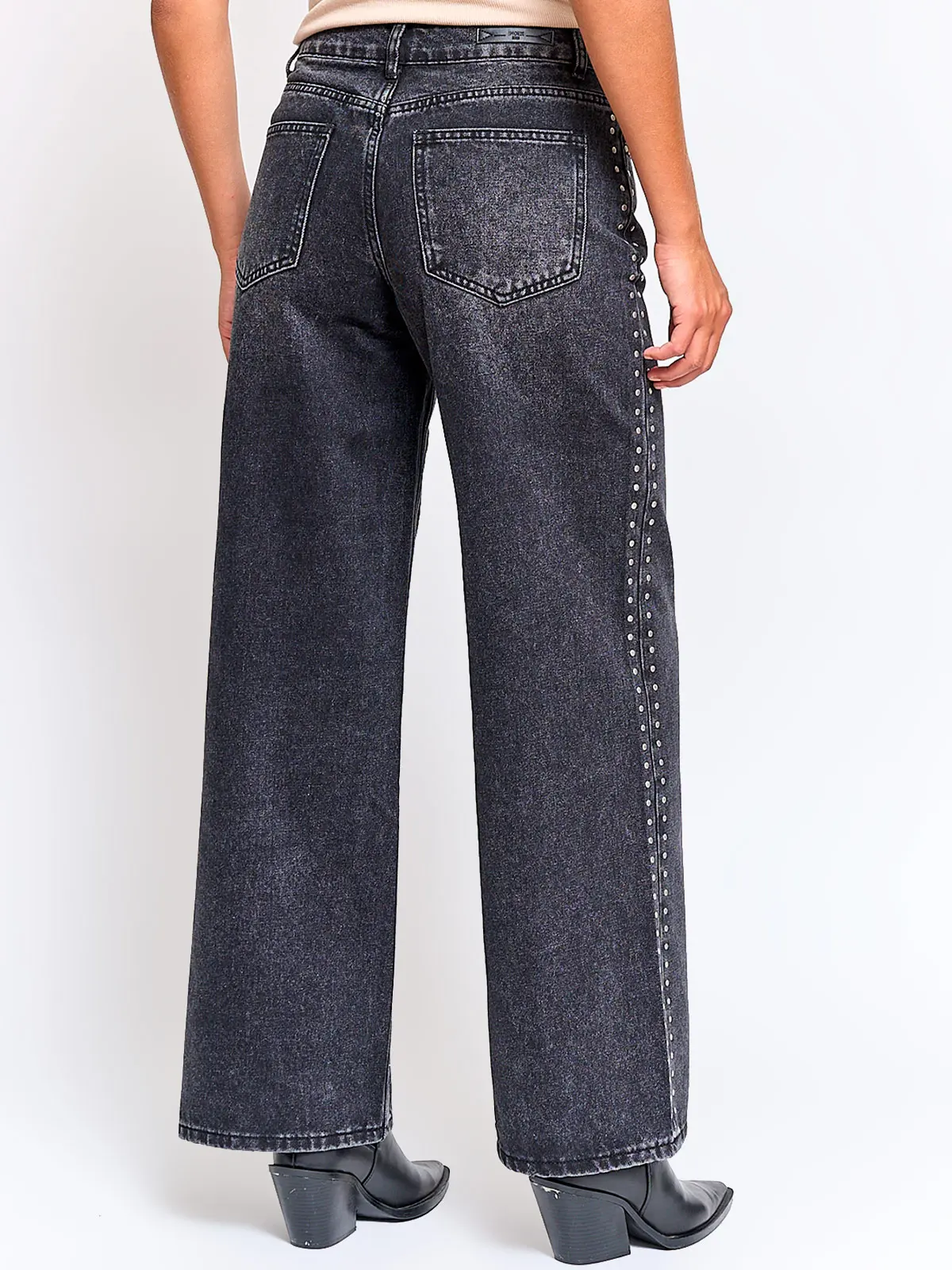 JEANS MUJER INDEX ALGODÓN RECTO TACHAS - 3