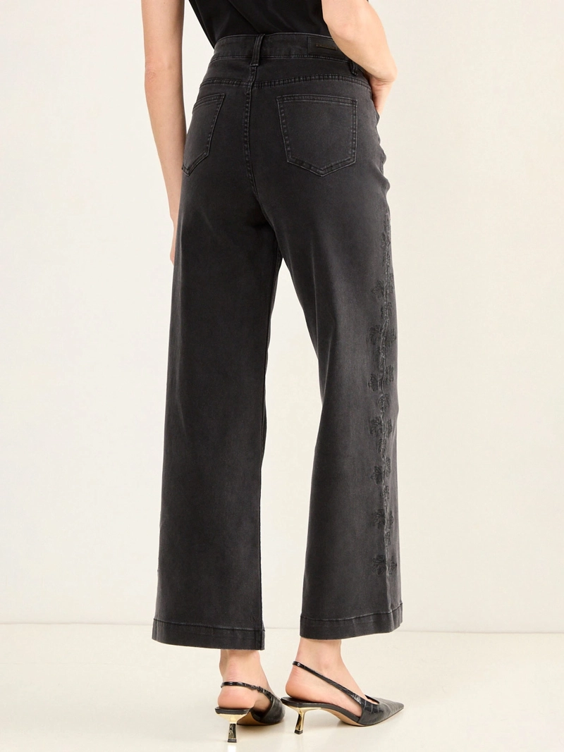 JEANS MUJER MA GRIFFE ALGODÓN FLARE BORDADO - 4